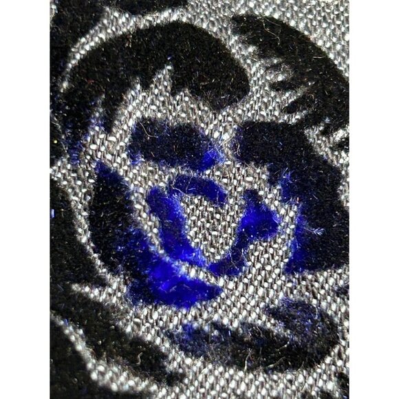 Analogy Woman Embossed Denim/Velvet Jacket Blazer Size‎ XL - Picture 8 of 8